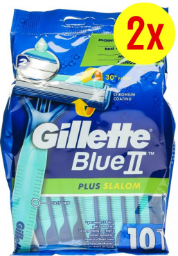 Gillette Blue 2 II Plus Slalom 20 Stück Einwegrasierer