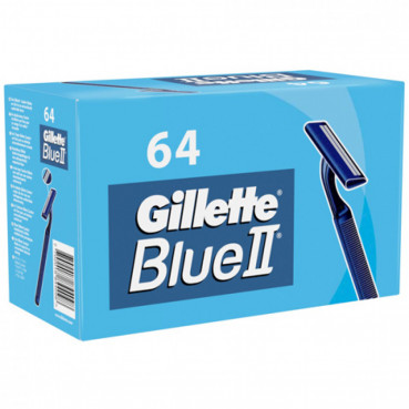 Gillette Blue II 2 Klingen Einwegrasierer 64 Stück als Box