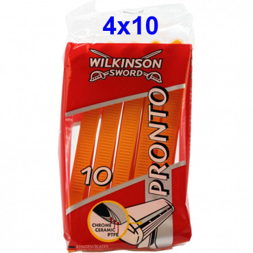 4x Wilkinson Pronto Einweg Rasierer je 10 Stück (40 Stück)